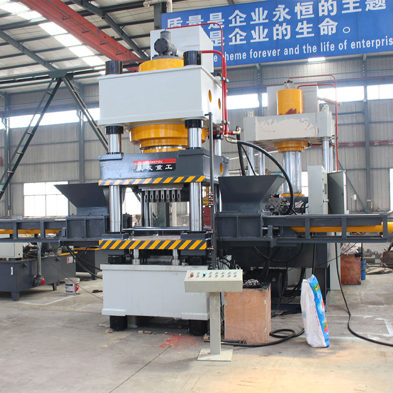 630噸四柱雙色魚餌壓塊機(jī) 630T粉末成型油壓機(jī)