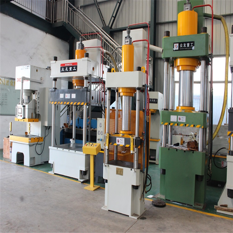 100噸三梁四柱帶防護網液壓機