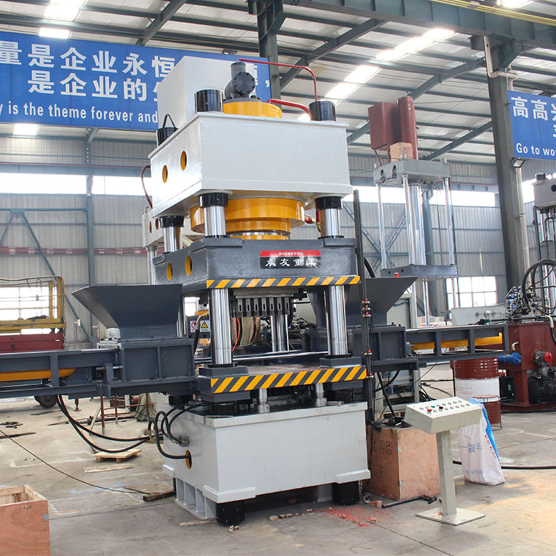 630噸四柱雙色魚餌壓塊機